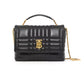 Small Quilted Lambskin Lola Satchel - Black