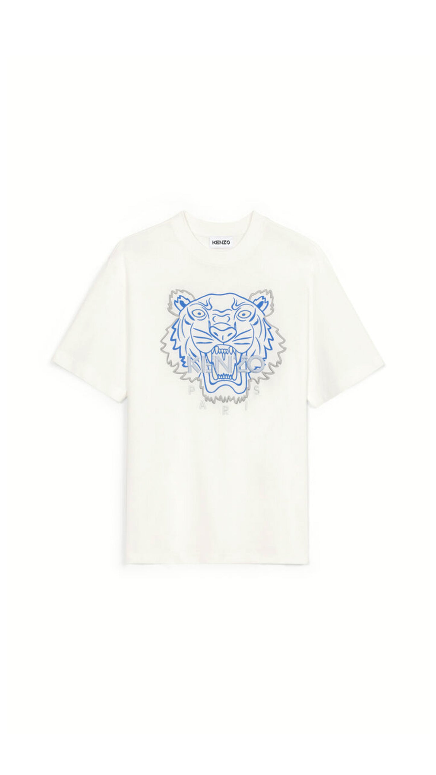 Tiger T-shirt - White / Blue
