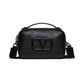 Lacquered Vlogo Signature Leather Crossbody Bag - Black
