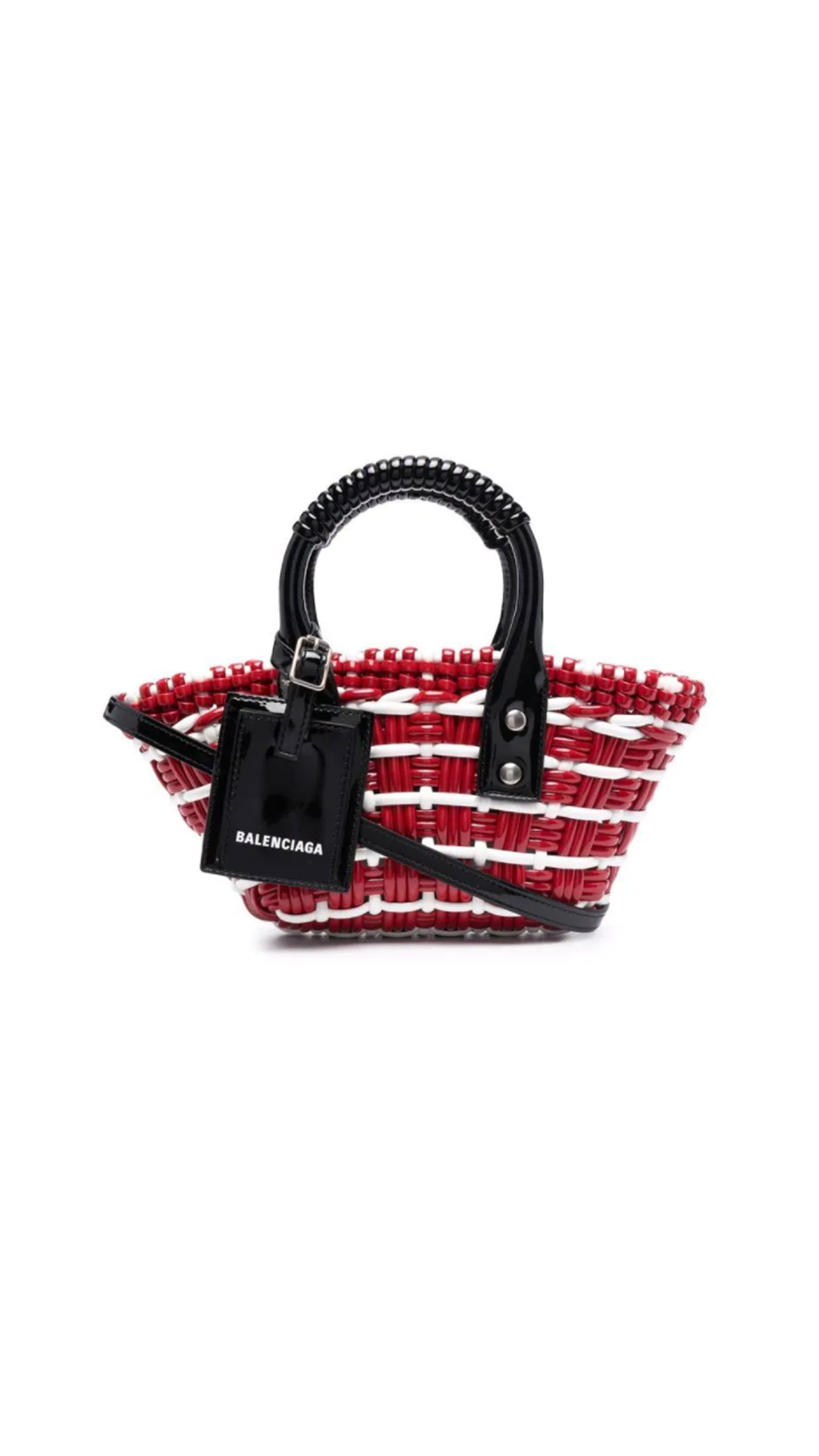 Bistro XXS Basket With Strap - Red/White/Black.