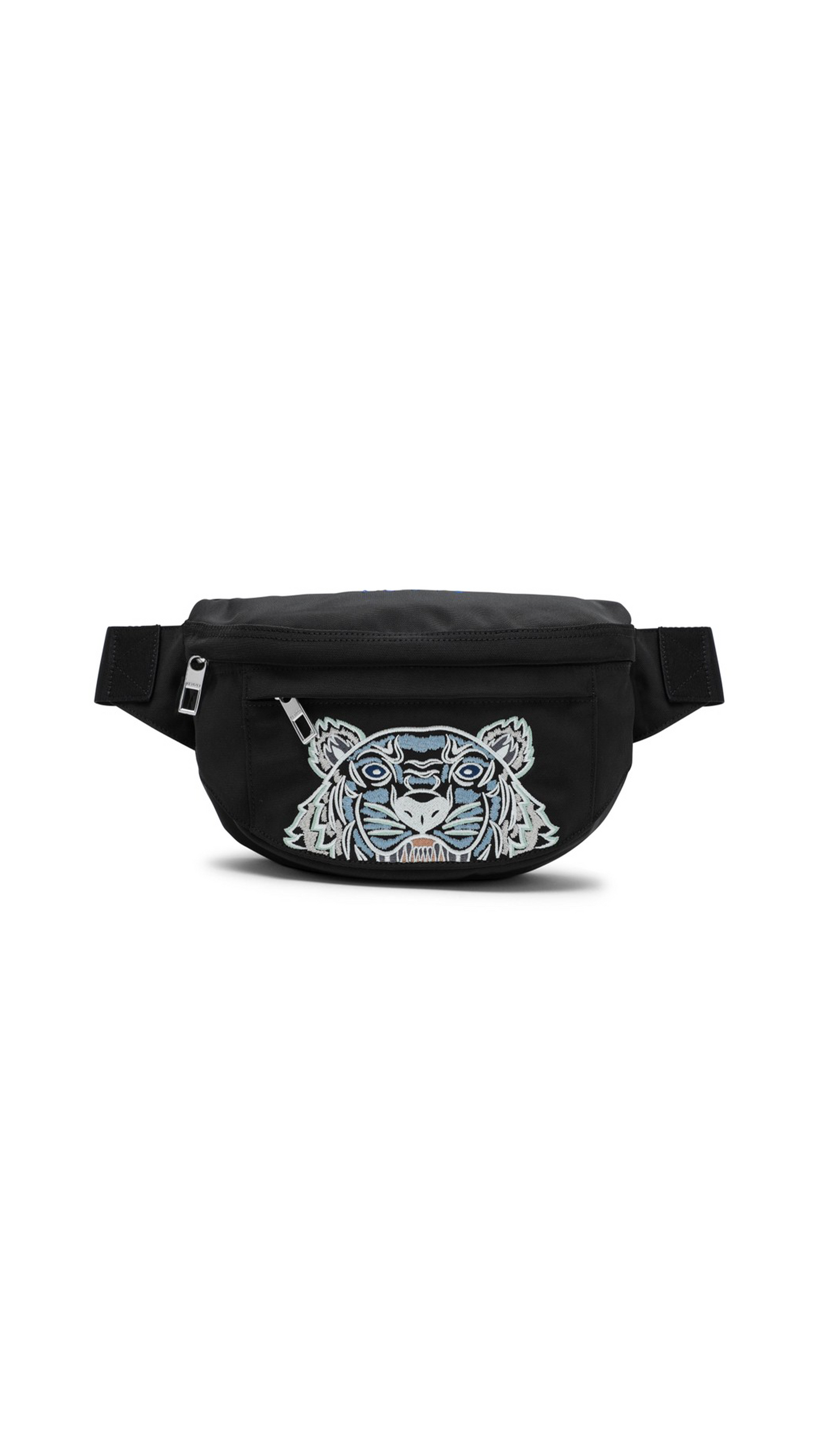 Canvas Kampus Tiger Belt Bag - Black