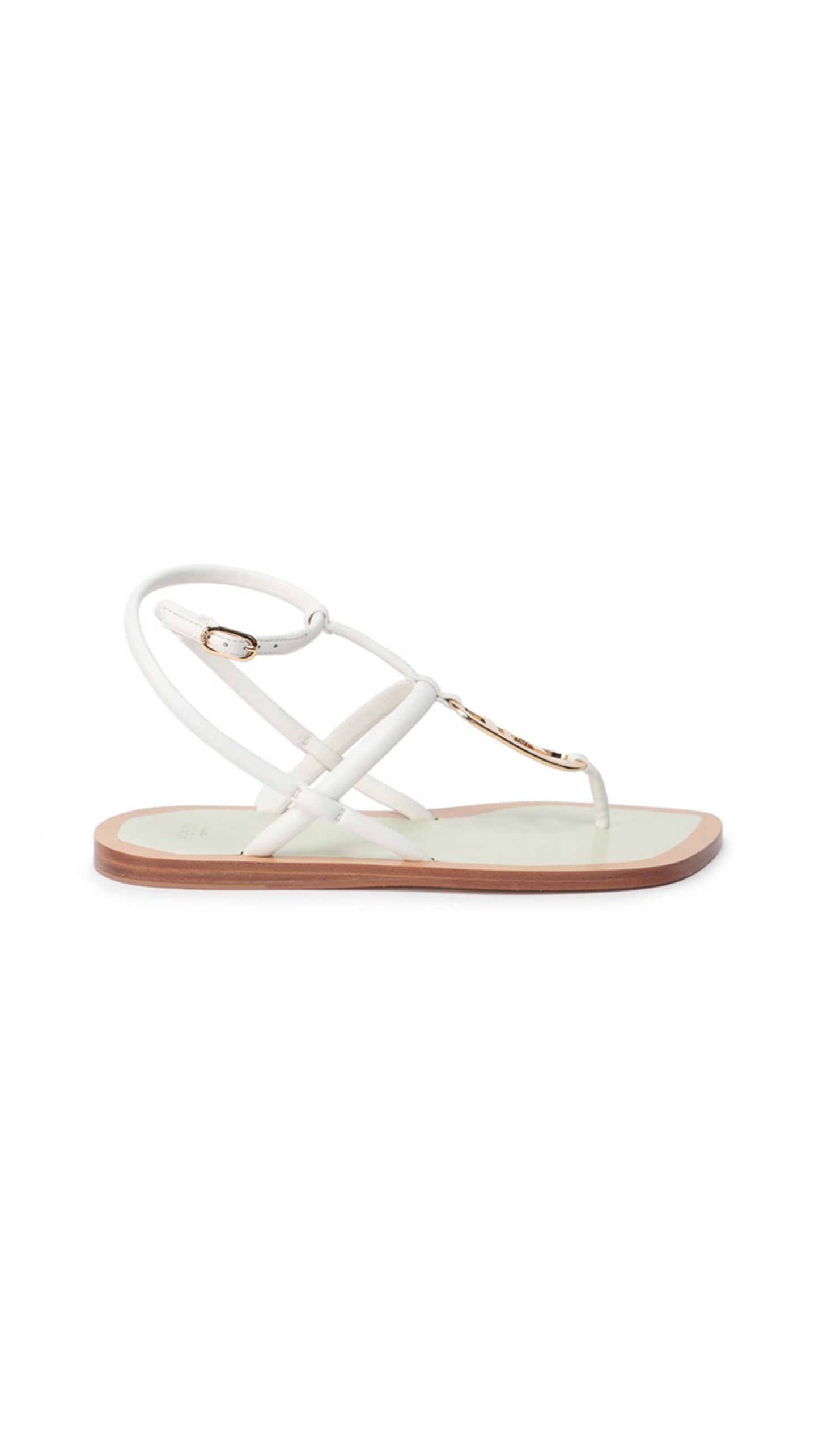 Fendi O’Lock Thong Sandals - White
