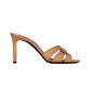 Tribute Heeled Mules In Vegetable-Tanned Leather - Marron Gold