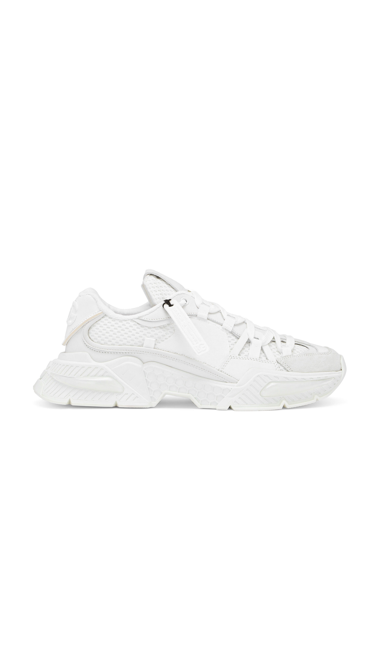 Mixed-Material Airmaster Sneaker - White