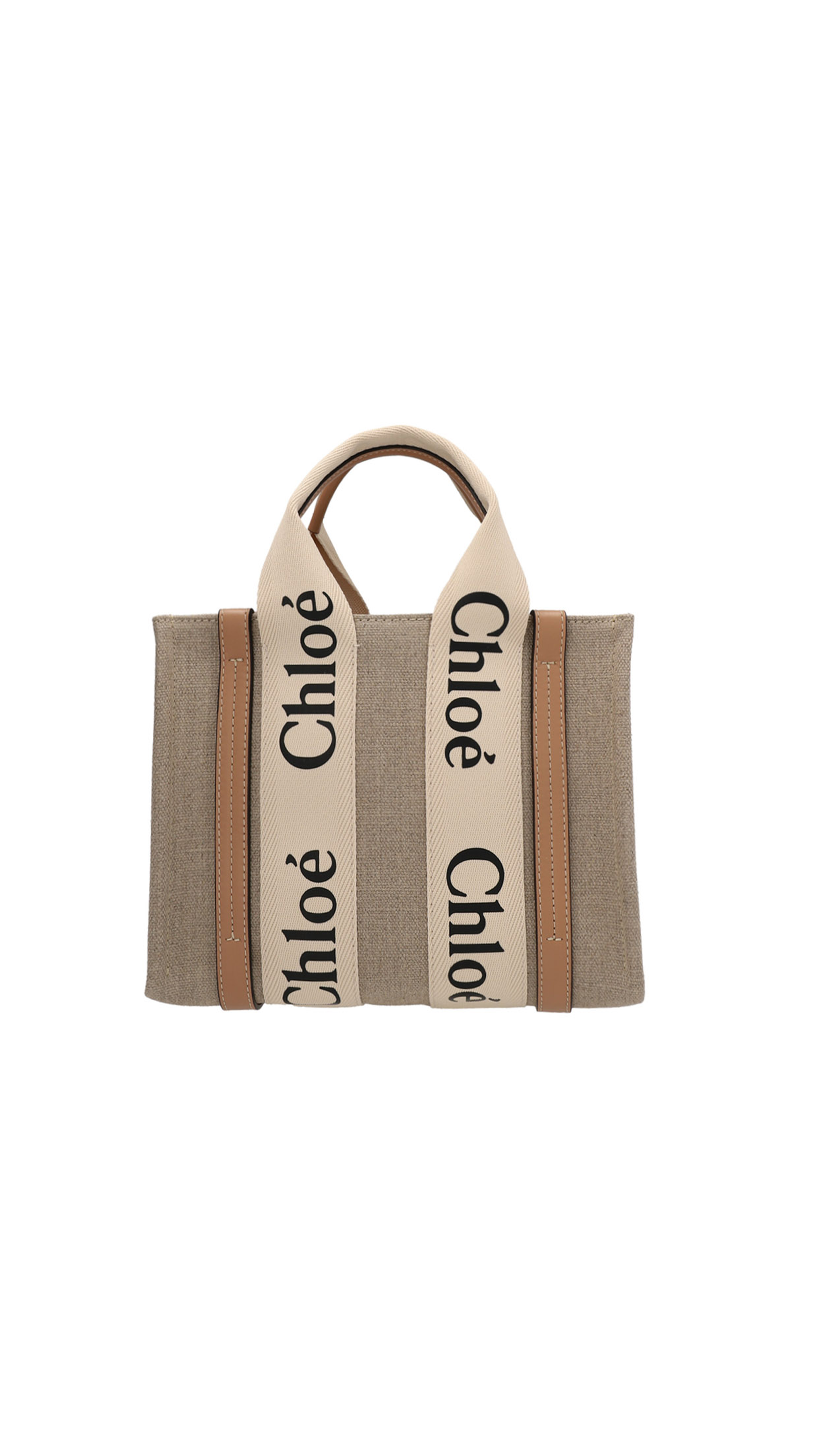 Small Woody Tote Bag - Beige