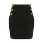 Short Eco-designed Crepe Skirt - Black