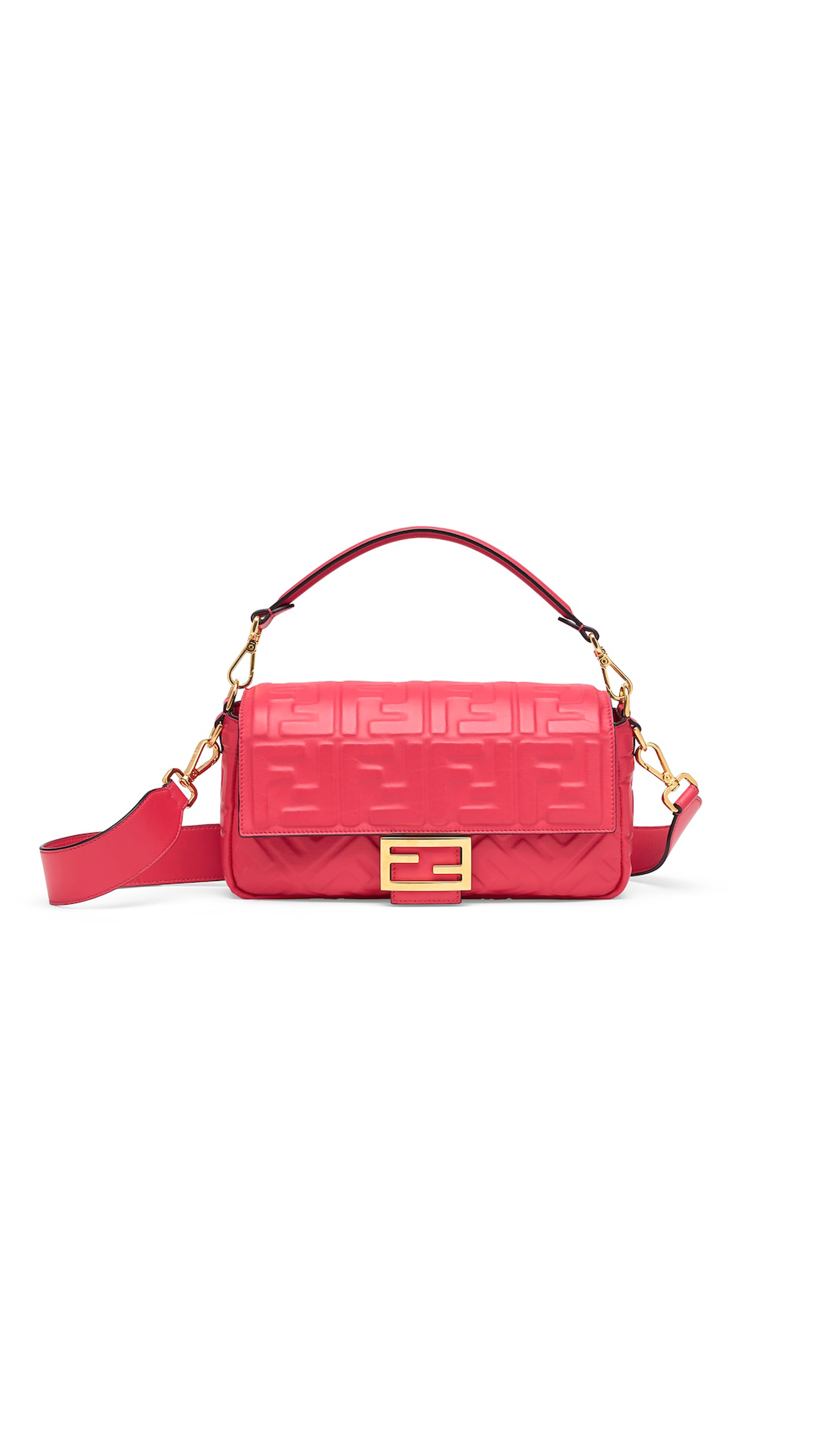 Medium Baguette Bag - Raspberry Red