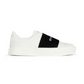 Sneakers In Leather With Givenchy Webbing - Black / White