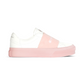 Sneakers In Leather With Givenchy Webbing - White / Powder Pink