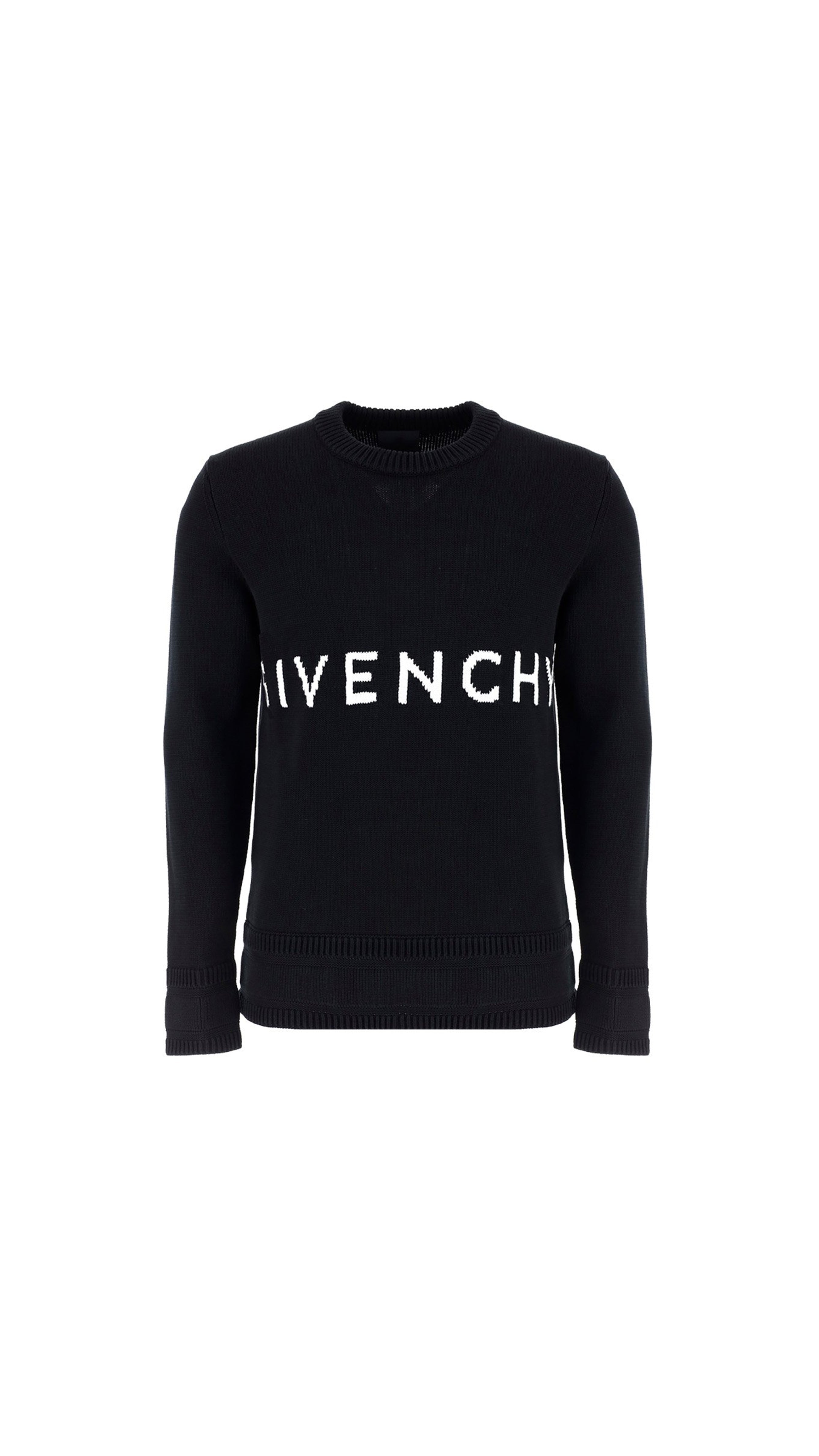 4G Sweater In Cotton - Black