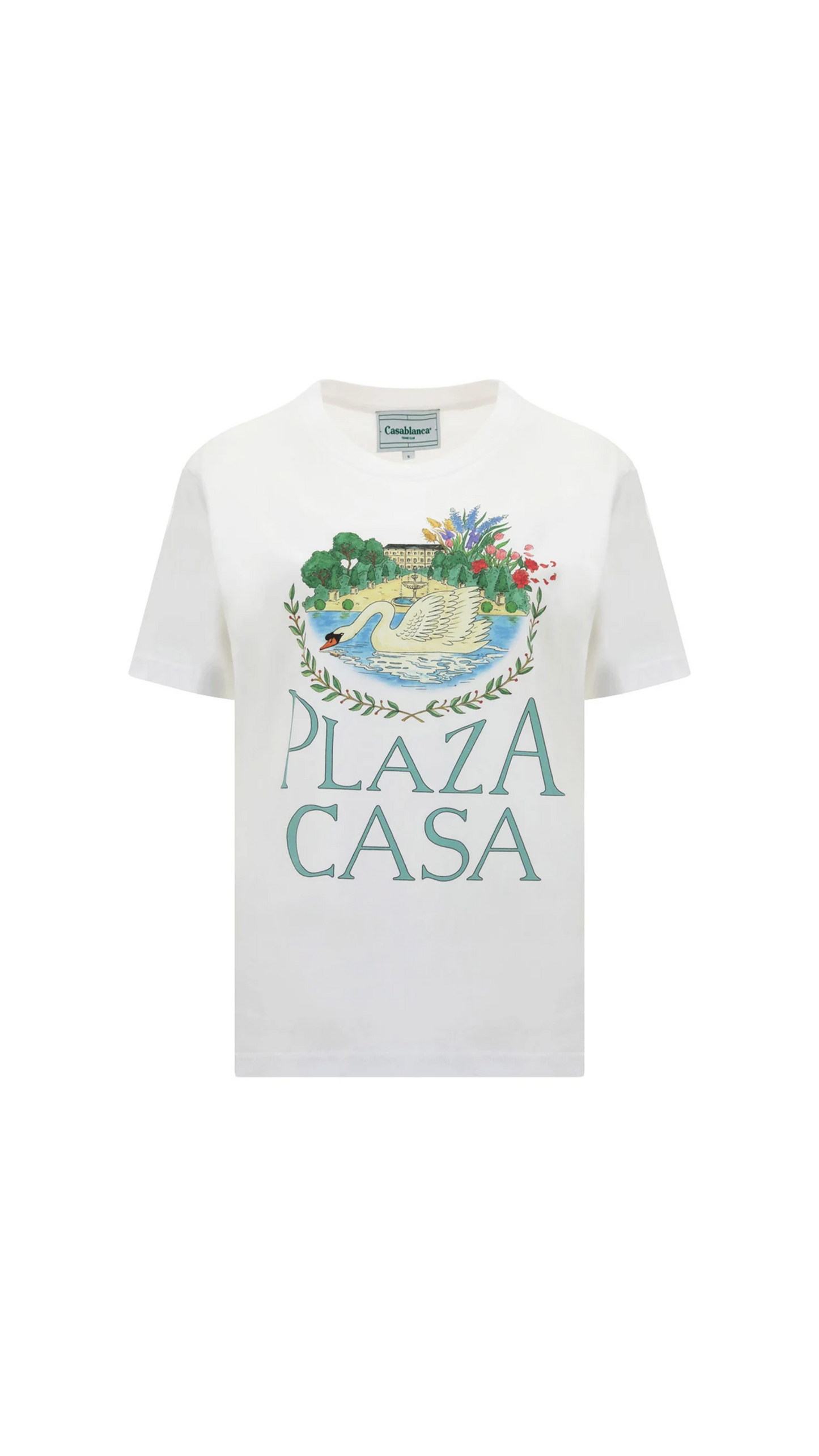 Plaza Casa Graphic T-Shirt - White
