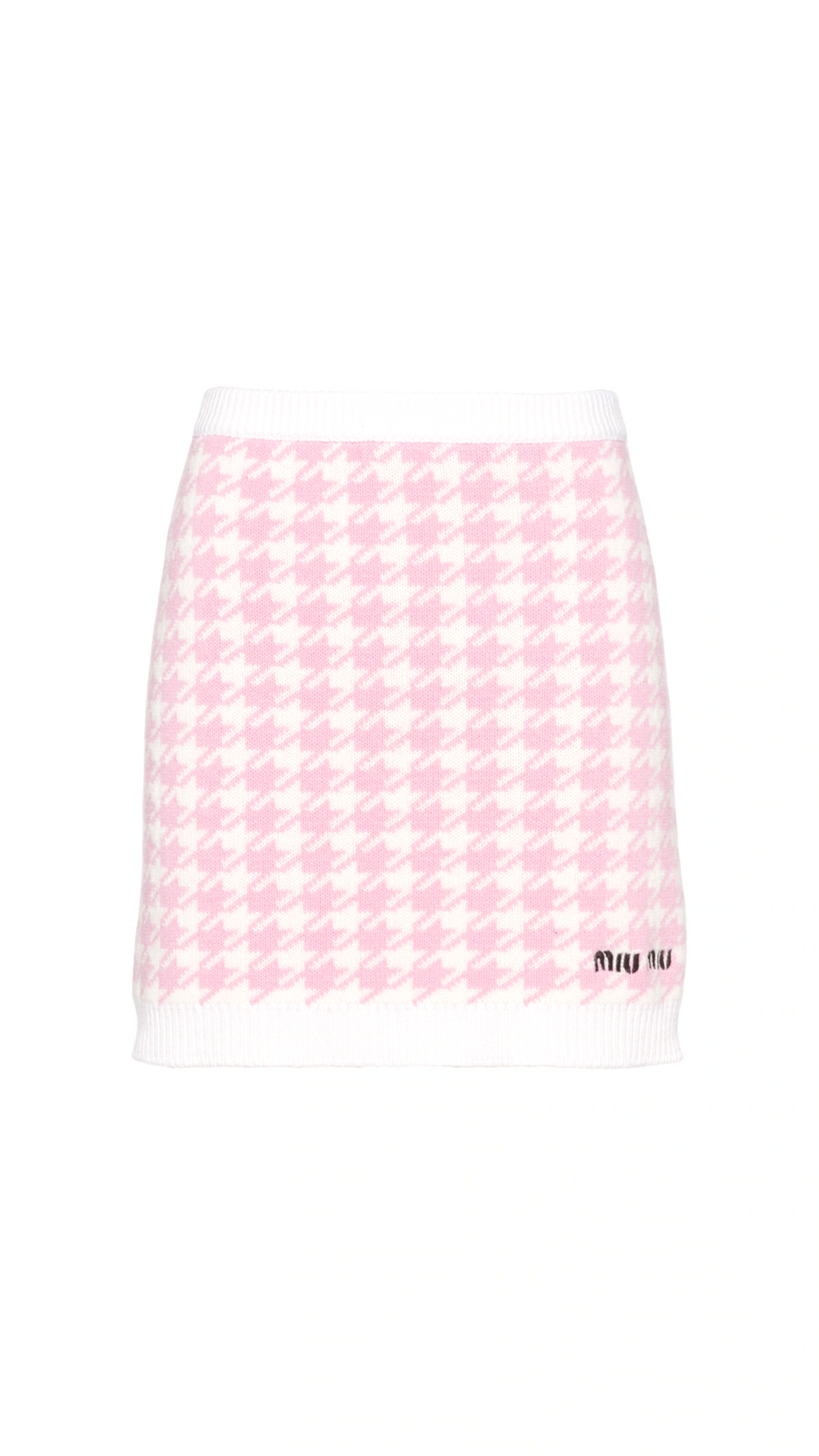 Cashmere Skirt - White/Pink