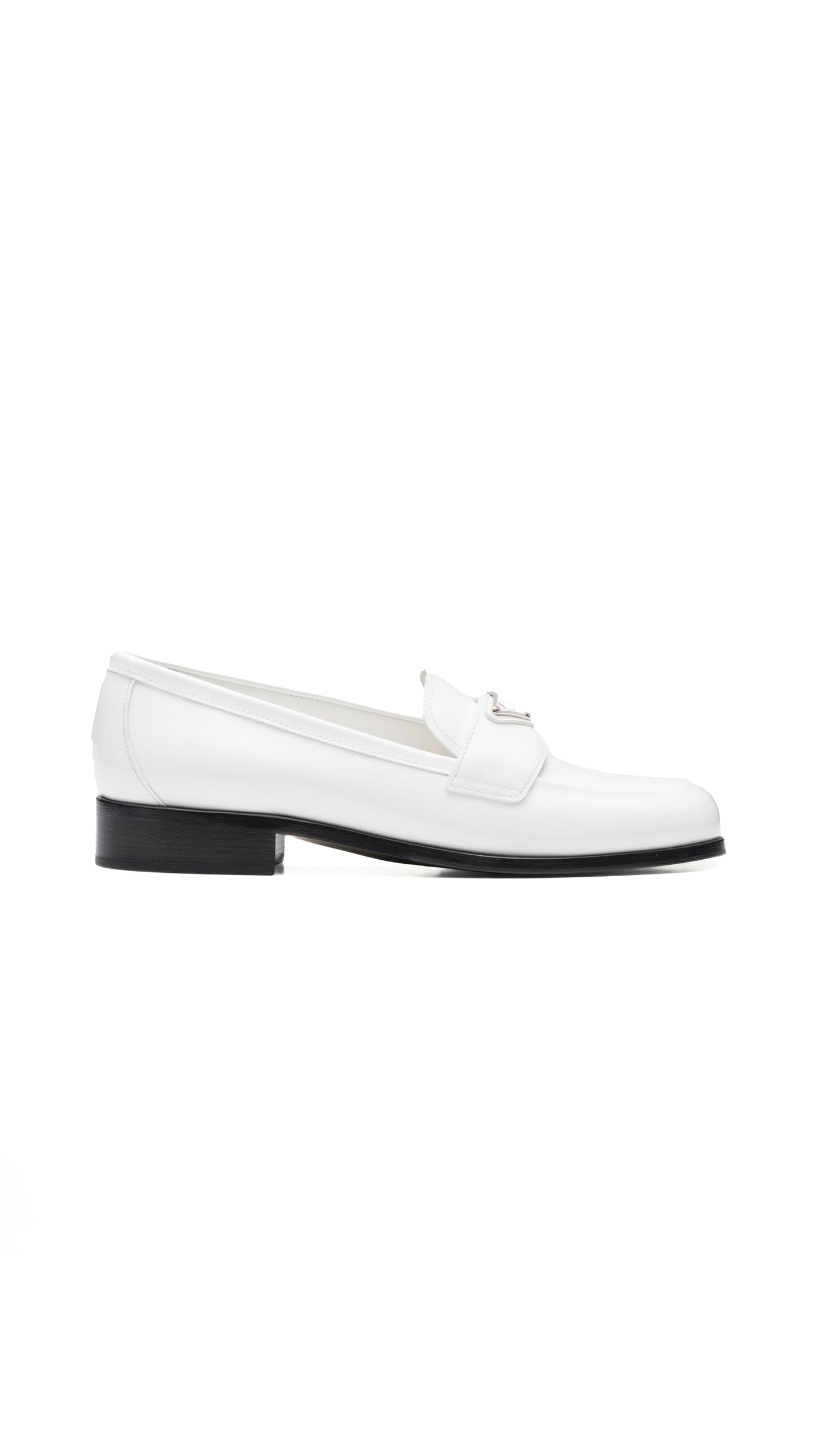 Patent Leather Loafers - White