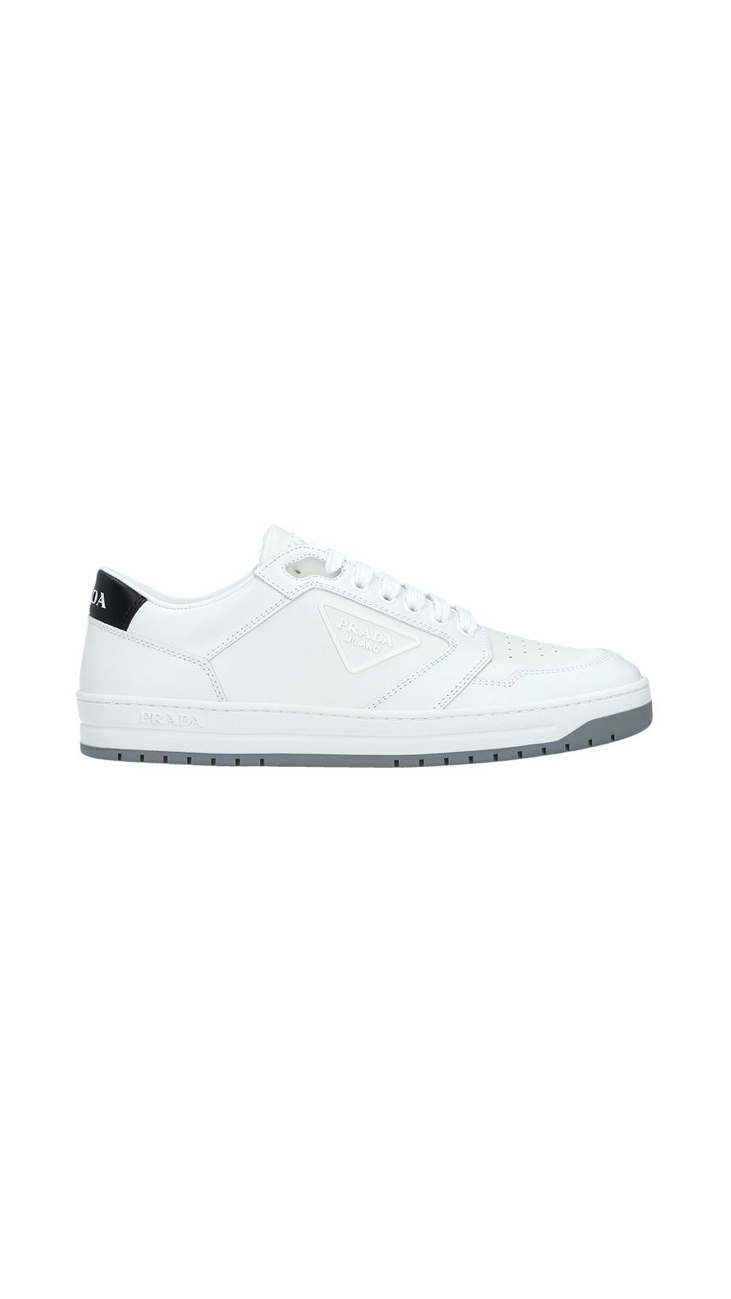 District Sneakers In Rois Brushed Leather - White
