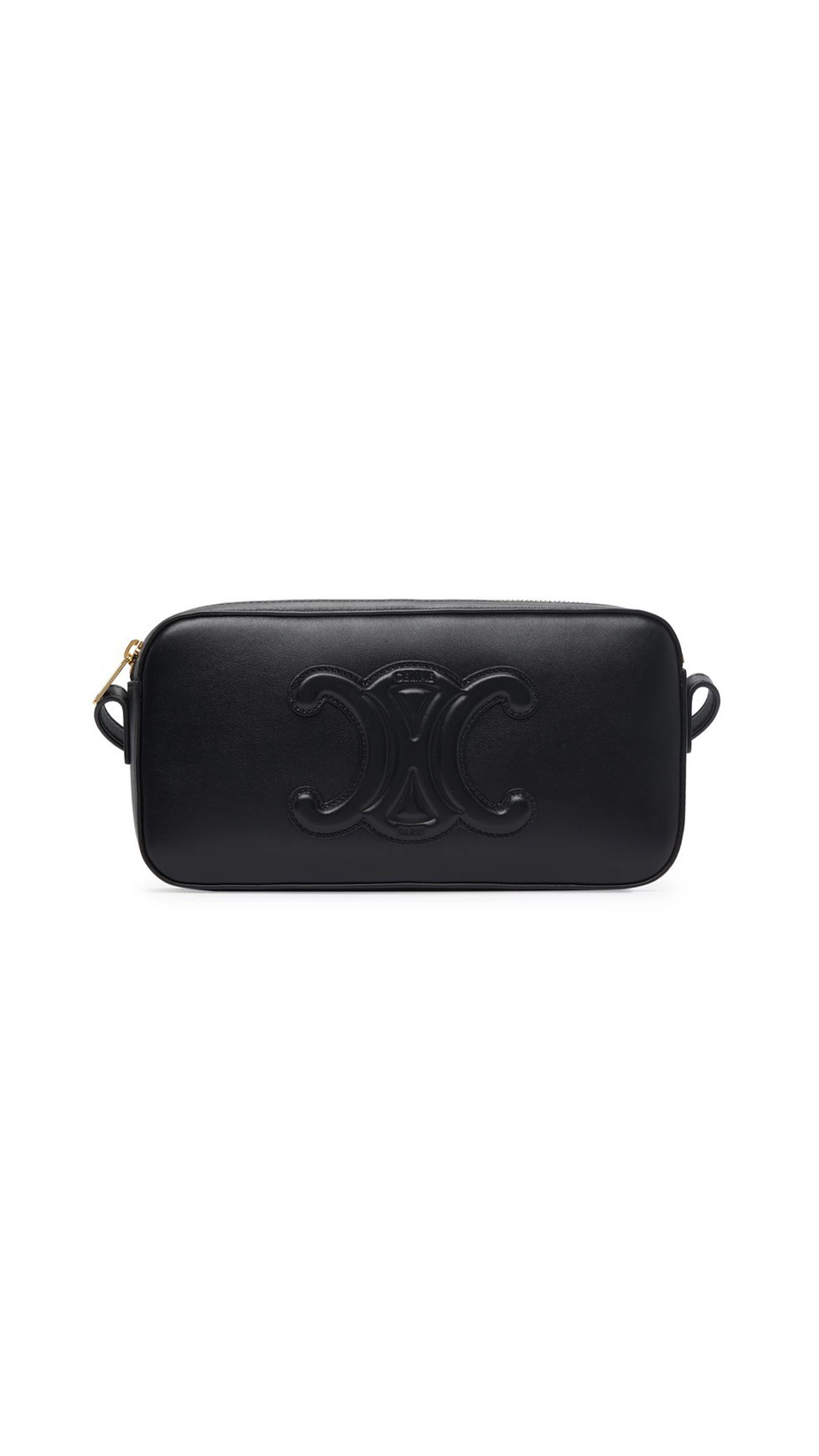 Crossbody Triomphe In Smooth Calfskin - Black