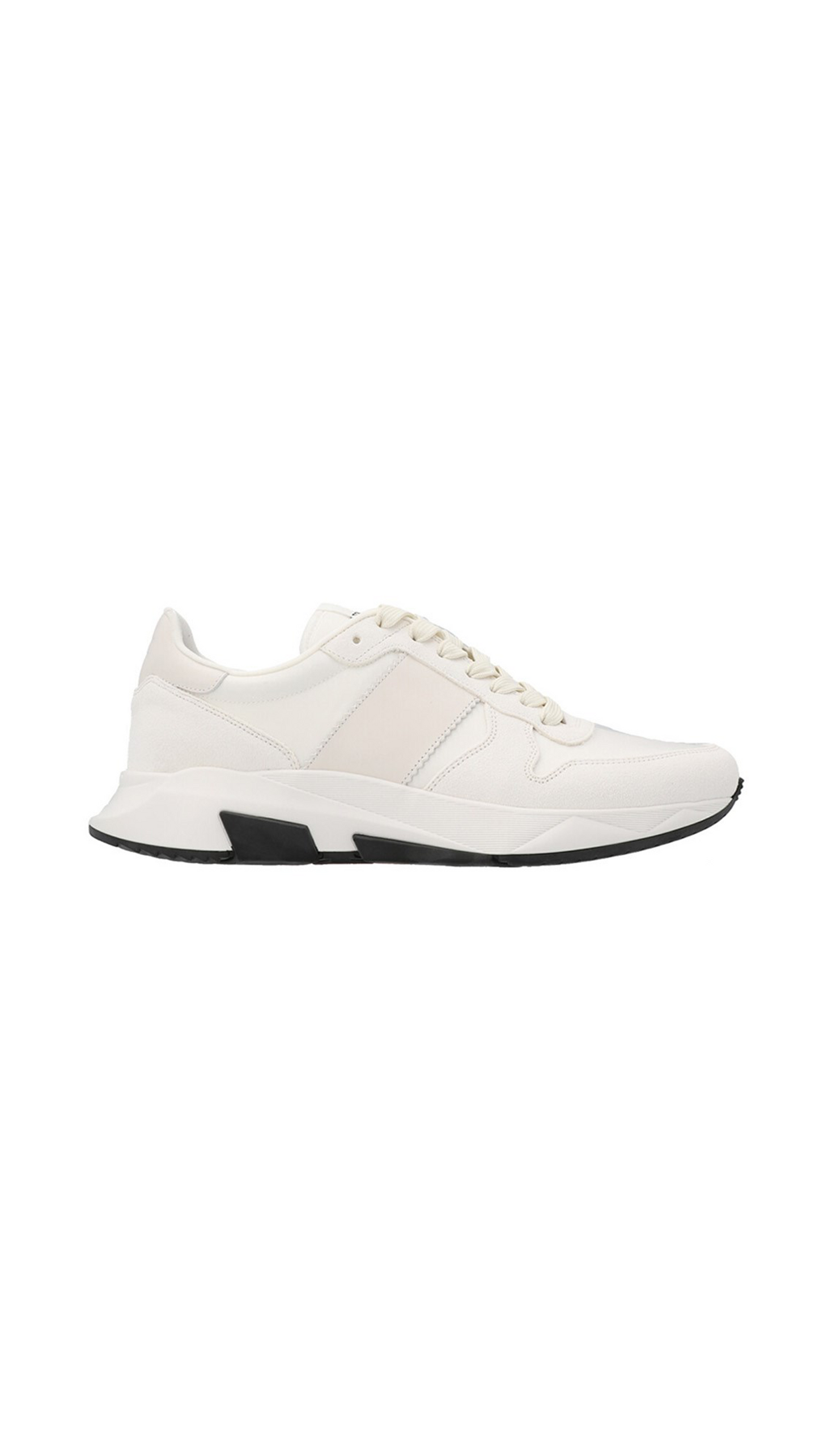 Jagga Leather-Trimmed Nylon and Suede Sneakers - White