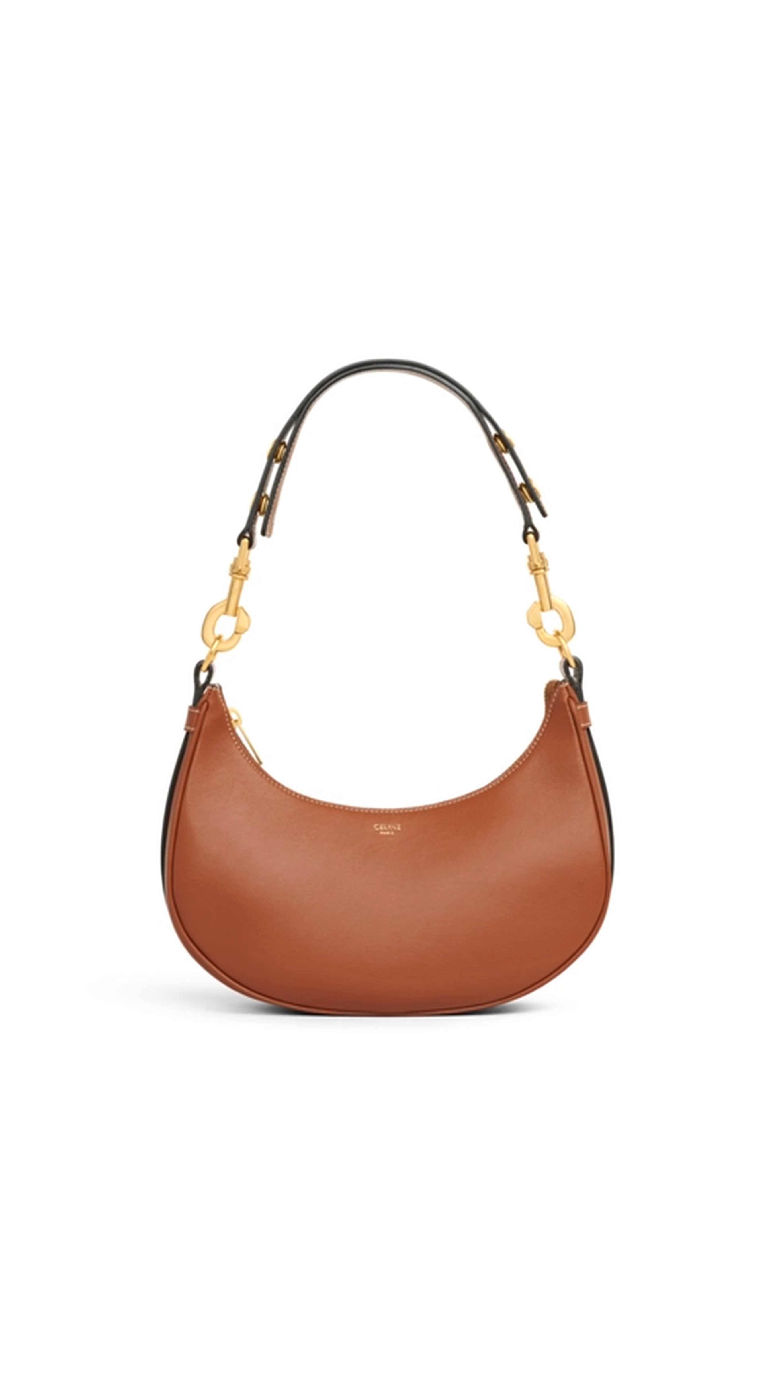 Medium Ava Strap Bag in Smooth Calfskin - Tan