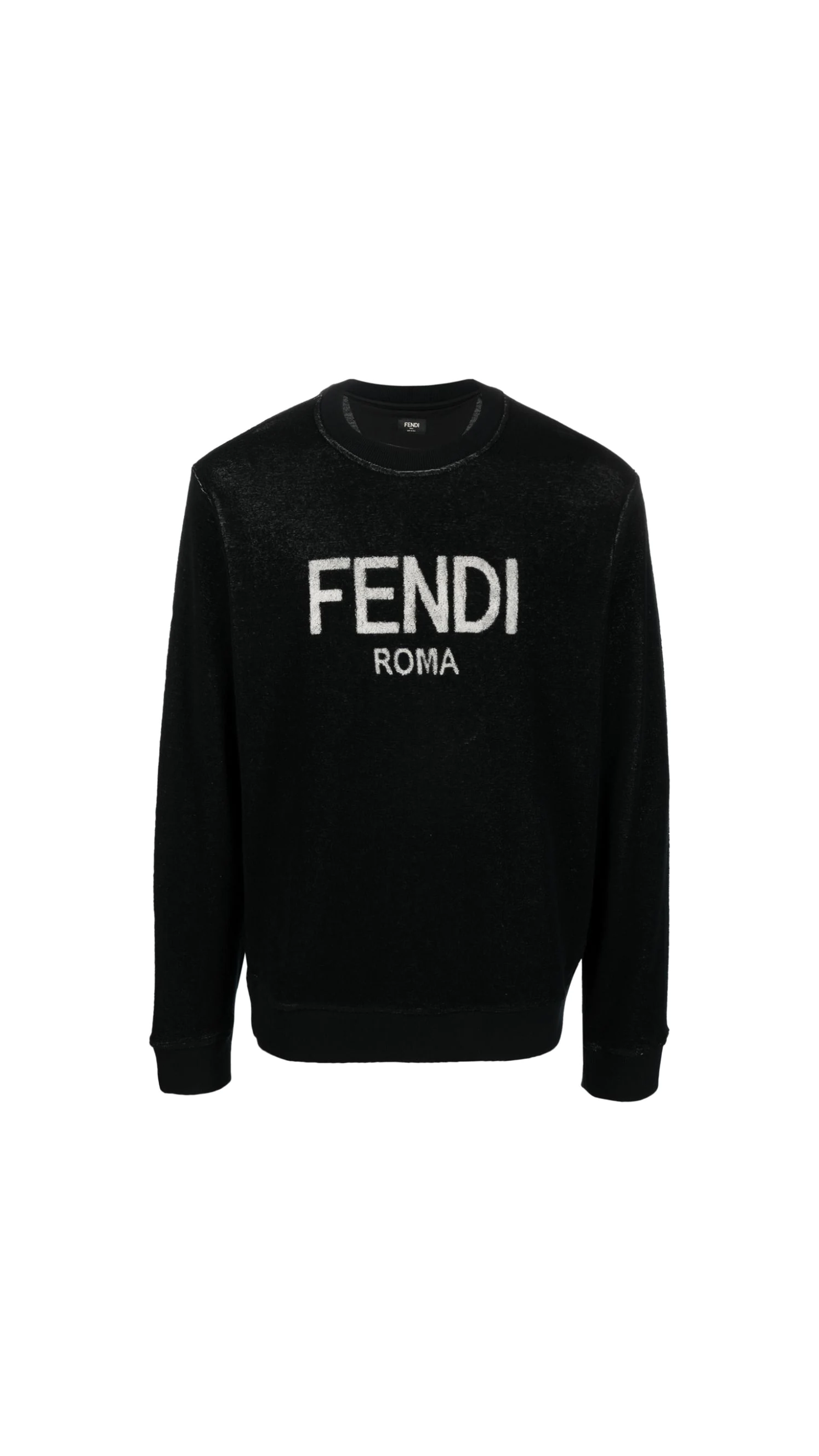 Logo-Print Cotton-Blend Terry Sweatshirt - Black