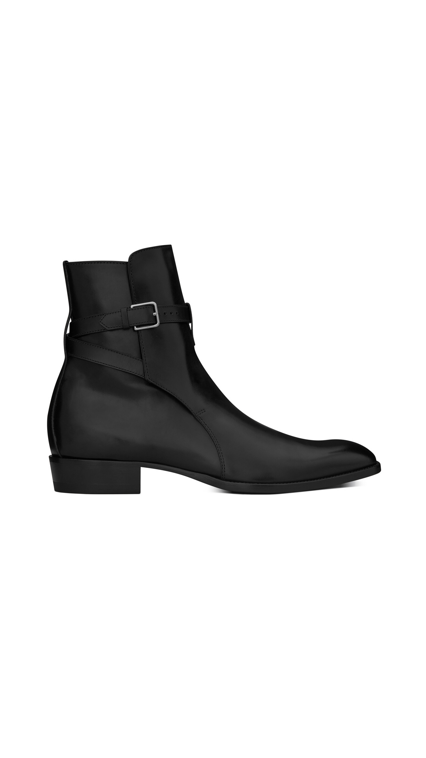 Wyatt Jodhpur Boots In Smooth Leather - Black